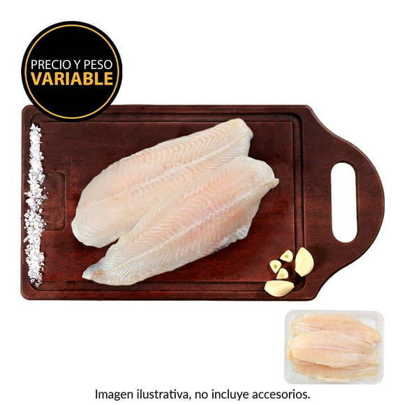 Filete basa oriental blanco por kg peso aprox por charola 800 a 900 g