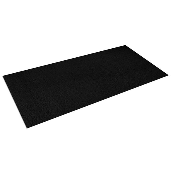 SuperMats - Bike Mat - Standard Quality Dense Foam Vinyl - Fitness Equipment Mat, Black, 24" x 46"