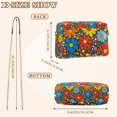thumbnail image 4 of FORMRS Women Crossbody Purse with Chain Strap Vegan Leather Shoulder Handbag, Cartoon Flowers, 4 of 7