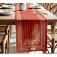 thumbnail image 2 of Vargottam Premium Cotton Table Runner - Lightweight Double Layer - Border Design - Machine Washable Farmhouse Table Decor - Floral, 2 of 6