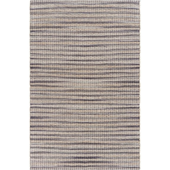 Laddha Home Designs 7.75' x 9.75' Brown and Ivory Braided Hand Loomed Rectangular Area Throw Rug