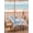 light blue, variant on Outdoor Tablecloth with Umbrella Hole & Zipper, Grey Beach Coastal Square Tablecloth 54x54 Inch, Summer Nautical Seaside Ocean Beige Patio Table Cover Waterproof Table Cloth for Picnic/Party