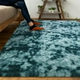 thumbnail image 2 of Ultra Soft Shaggy Rugs Fluffy Carpets, 3x5 Ft Plush Area Rugs for Nursery Living Room Bedroom Kids Boys Girls Room, Indoor Modern Durable Anti-Skid Shag Rug for Home Decor, Peacock Blue, 2 of 7