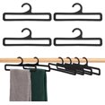 thumbnail image 1 of 10 perchas para bufandas, de plástico, rectangulares, color negro, para colgar en el armario, para colgar bufandas, corbatas, cinturones y toallas, 6,89 x 2,6, 1 of 8