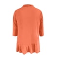 thumbnail image 5 of Lixiuxyad Sweater Button up Ladies Fashion Casual Solid Color Three Quarter Sleeve Sleeve Cardigan Short Small Coat, 5 of 5