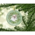 thumbnail image 2 of Bulldog Fawn Head Tilt Christmas Wreath Ceramic Ornament 2.8 in x 2.8 in, 2 of 3
