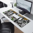 thumbnail image 2 of Long Mouse Pads for Desk,Halloween Witch Spooky Icons Pattern Desk Mats on Top Of Desks, Desk Mouse Pad Extra Large with 3mm Non-Slip Base and Stitched Edge for Gaming,Office,Work,Home 31.5x11.8in, 2 of 5