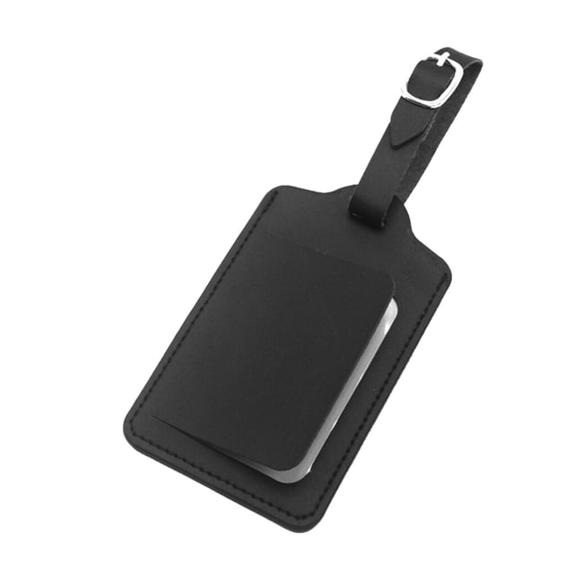 Qarigey Etiqueta PU equipaje Etiqueta Bolsa de viaje Maleta Reclamo Equipaje Color Etiqueta ID Dirección Nombre Suministros, azul Viajes, Equipaje y Accesorios Varios negro