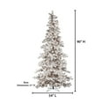 thumbnail image 4 of 7.5 ft. Pre Lit Clear Lights Heavy Flocked Layered Spruce, 4 of 6