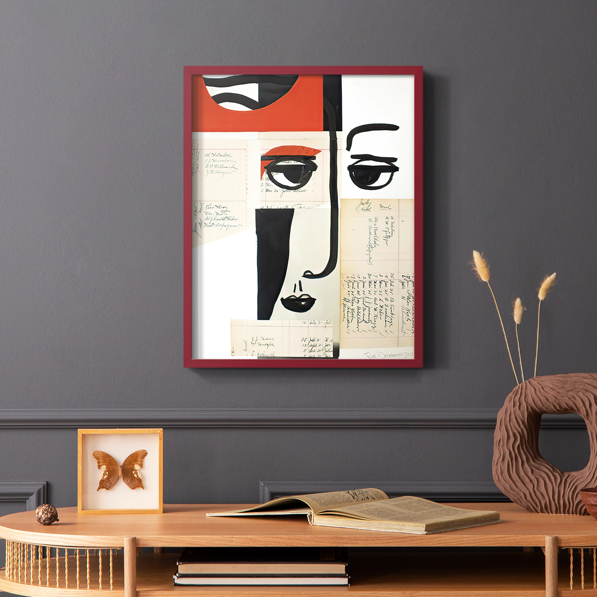 Faces of A Century III in Paper Solid Wood 11 x 14 Framed Print