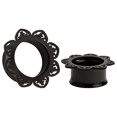 thumbnail image 2 of KUBOOZ 2017 New Stainless Steel Ear piercing Flesh Tunnels Double Flared Ear Stretcher Saddle Plug 18mm, 2 of 4