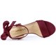 thumbnail image 4 of Sandalias De Tacón con Puntera Abierta En El Tobillo con Puntera Abierta para Mujer Borgoña 38, 4 of 7