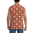 thumbnail image 4 of Lsque 70s Retro Style Print Men's Cotton Blend Sleeveless Muscle Shirts (S-3XL)- Moisture Wicking, Odor Protection, UPF 30+,Large, 4 of 8