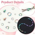 thumbnail image 4 of 1set 304 Stainless Steel Lobster Claw Clasps Parrot Trigger Clasps and Open Jump Rings Rainbow color 9x6x3mm Hole: 1mm 20pcs, 4 of 6
