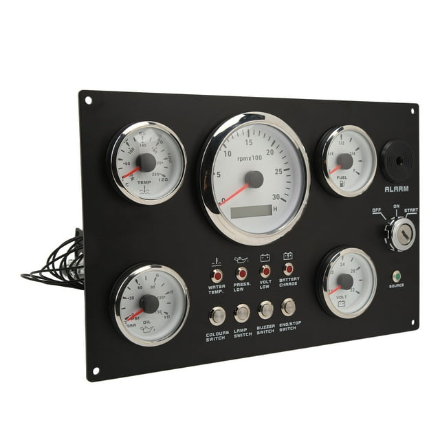 Yacht Instrument Panel,5 Gauge Instrument Panel Boat Instrument Panel Boat Gauge Set Instrument Panel Seamless Integration