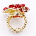 thumbnail image 4 of Lavencious Flower Shape Crystal Cocktail Stretch Ring Party Ring for Women, 4 of 4