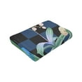 thumbnail image 6 of Throw Blanket Checkerboard Tropical Plant Green For Couch-Ultra-Soft Micro Fleece Sofa Bed Camping Travel Blanket For Kid Baby Boys Girls Adults 50"X40", 6 of 8