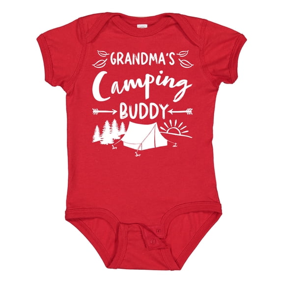 Inktastic Grandmas Camping Buddy Boys or Girls Baby Bodysuit