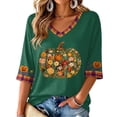 thumbnail image 2 of mgoYE Halloween Tshirts Women Funny Short Sleeve Crew Neck Halloween Clothes Fall T-Shirts Graphic Tee Tops Woman Shirt, 2 of 7
