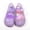 Purple, variant on Girls Jelly Sandals Colorful Metallic Finish Waterproof Mary Jane Party Princess Beach Shoes