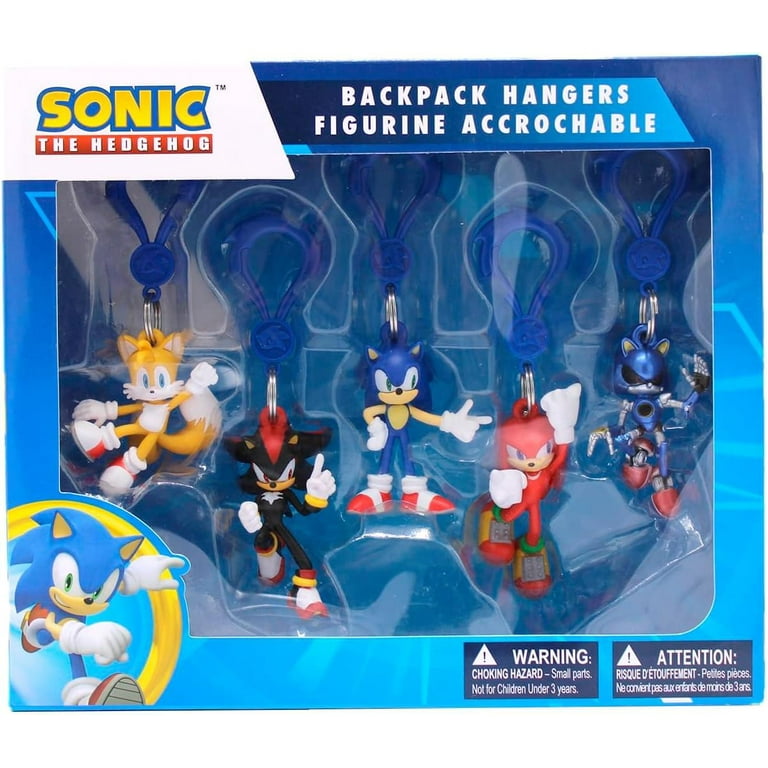 Lot De 5 Badges Carrés Sonic The Hedgehog – Collection Ensky Japan – Neuf