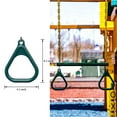thumbnail image 7 of 18" Trapeze Swing Bar Rings 48" Heavy Duty Chain Swing Set Accessories with Locking Carabiners Monkey Bars for Backyard, Playground, 7 of 7