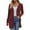 Brick Red, variant on Duoif Cardigan Sweaters for Women, Women's Long Sleeve Open Front Cardigans Button down V Neck Lightweight Outwear Jumpers with Pockets S XXL Womens Sweaters Brick Red L