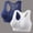 Navy, variant on 2 Pack Womens Zip Front Sports Bra, Medium Support Wireless Padded Racerback Athletic Yoga Bras