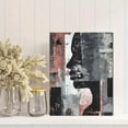 thumbnail image 2 of Abstract Face Profile Textured Canvas Print Wall Art for Living Room Bedroom Office Dining Room, 2 of 8