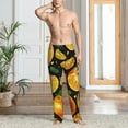 thumbnail image 2 of Naloa Tangerine Pajama Pants Men, PJ Bottoms, Sleep & Lounge Pants-Small, 2 of 6