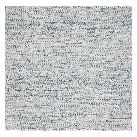 SAFAVIEH Marbella Ciannait Distressed Area Rug, Blue/Ivory, 6' x 6' Square