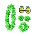 thumbnail image 2 of Conjunto de traje de collar hawaiano Yuyangstore vestido de mujer verde, 2 of 8