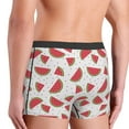 thumbnail image 3 of Goofa Hand Drawn Watermelon Printed Men's Boxer Briefs Underwear, Moisture-Wicking Underwear, Trunk,Soft and Breathable Cotton Underwear-X-Large, 3 of 9