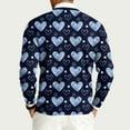thumbnail image 4 of Domuza Valentines Sweater for Men Heart Print Long Sleeve Round Neck Sweatshirt Spring Fall Relaxed Fit Casual Ribbed Knit Pullover Watermelon Red 2XL, 4 of 6