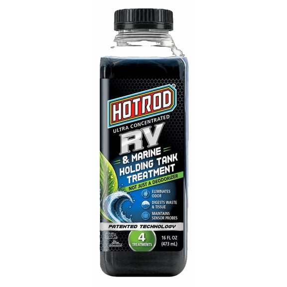 HOTROD RV and Marine Holding Tank Treatment, Black and Gray Tanks, 16 fl oz