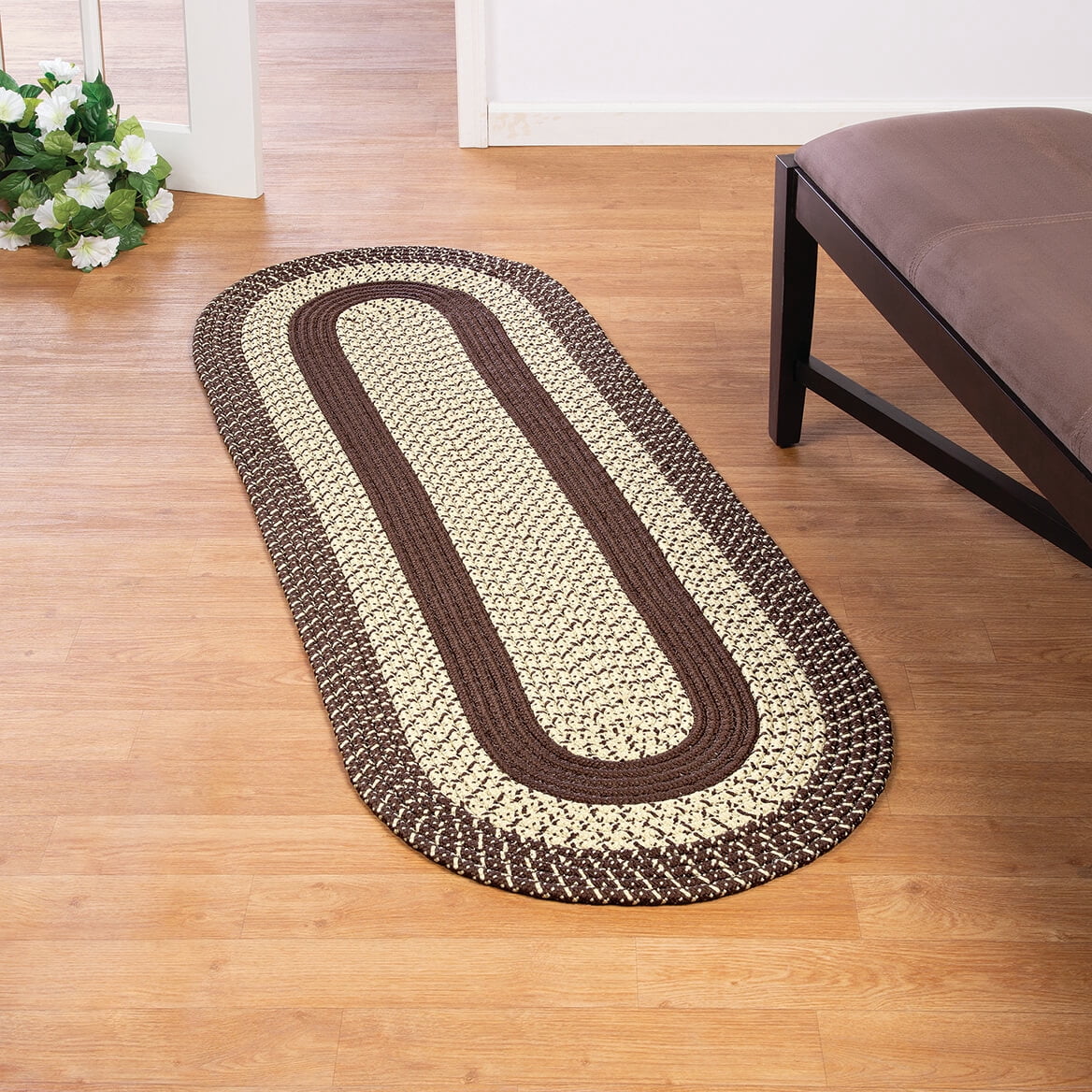 Two-Tone Country Braided Rug by OakRidge