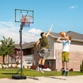 thumbnail image 2 of Soozier Basketball Hoop, 4.1-8.5ft Adjustable Basketball Goal with 18" Rim, 2 of 10