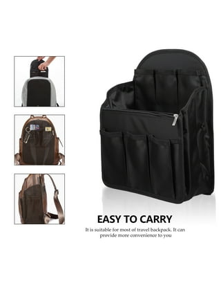 HOYOFO Mini Backpack Organizer Insert Small Bag Divider for Rucksack Purse  Lightweight Nylon Shoulder Bag Organizer Insert, Black