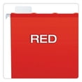 thumbnail image 4 of Ready-Tab Colored Reinforced Hanging Folders, Letter Size, 1/5-Cut Tab, Red, 25/box | Bundle of 2 Boxes, 4 of 5