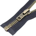 thumbnail image 1 of 31.5 Inch Antique Brass Separating Jacket Zipper (31.5" Anti-brass)y-teeth Metal Zipper Heavy Duty Metal Zippers For Jackets Sewing Coats Crafts, 1 of 5