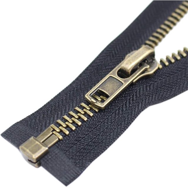31.5 Inch Antique Brass Separating Jacket Zipper (31.5" Anti-brass)y-teeth Metal Zipper Heavy Duty Metal Zippers For Jackets Sewing Coats Crafts