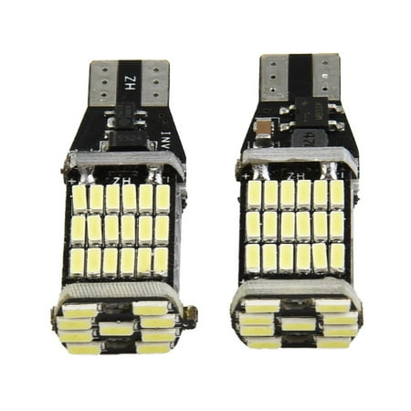 

2/10X T15 W16W 45 Smd 4014 Error Free Led Car Reverse Back Light Bulbs 6000K