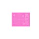 thumbnail image 1 of Tapete para hornear extragrande con medidas Tapete para hornear EVA antiadherente para amasar Tapete antideslizante EVA para encimera de cocina (fondo fucsia con letras blancas)., 1 of 3