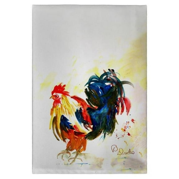 Betsy Drake GT1382 Colorful Rooster Guest Towel