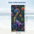 thumbnail image 3 of PHYHOO Animal Microfiber Beach Towel, Colorful Flower Large Oversized Beach Towel Lightweight Quick Dry Soft Absorbent Bath Towel, Sand Free Towel for Swimming Travel Sports 30x60in, 3 of 8