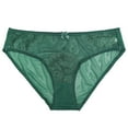 thumbnail image 3 of Zuwimk Thongs For Women ,Women's Flattering Lace Cotton Stretch Panties Mint Green,M, 3 of 4