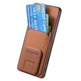 thumbnail image 4 of For Xiaomi 15 Case Card Holder Carbon Fiber Texture Leather Coated TPU Phone Cover - Green, 4 of 5