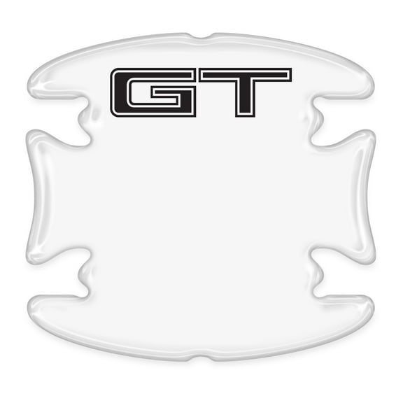 iPick Image for Ford Mustang GT Universal Car Door Handle Cup Protector Clear Decal Stickers, Pair, Official Licensed
