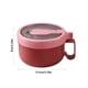 thumbnail image 3 of Tazón de almuerzo instantáneo de acero inoxidable con asa | Vaso térmico de gran capacidad con compartimento para fideos | Acero 304 duradero | Contenedor de comida resistente al calor para, 3 of 6