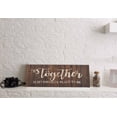 thumbnail image 3 of Inkdotpot Stretched Canvas Quotes Wall Art Decor, Together Is My Favorite Place To Be Wall Decor- 6 x 17 Rustic Wall Art Sign- Farmhouse Decor Faux Plaque Sign, 3 of 8
